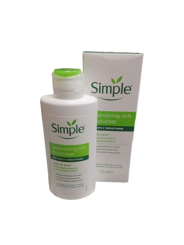 آبرسان سیمپل ریچ 125 میلیلیتر Replenishing Rich Moisturiser ( مناسب پوست های خشک و کم آب)