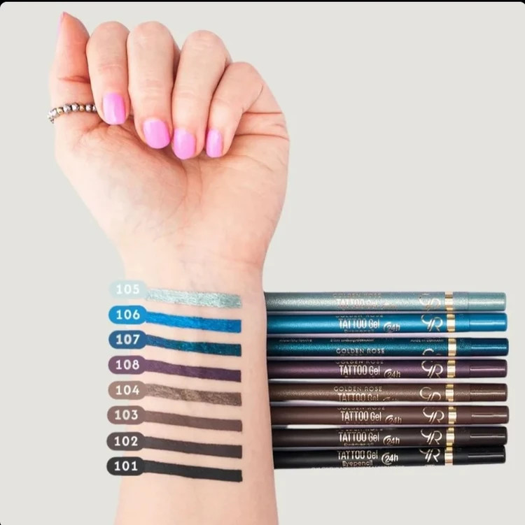 مداد چشم تاتو ژل گلدن رز Tattoo Gel Eyepencil شماره 104