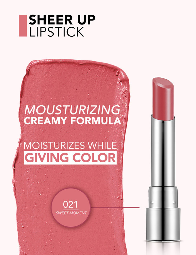 رژ لب شییر آپ فلورمار | Flormar Sheer Up Lipstick شماره 021