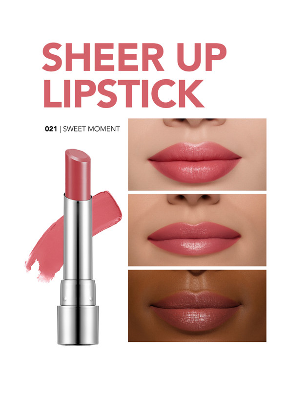 رژ لب شییر آپ فلورمار | Flormar Sheer Up Lipstick شماره 021