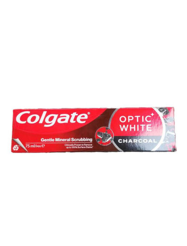 خمیردندان زغالی کولگیت Colgate Optic White حجم ۷۵ میلیلیتر