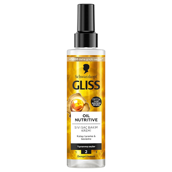 اسپری دوفاز گلیس طلایی  GLISS OIL NUTRITIVE