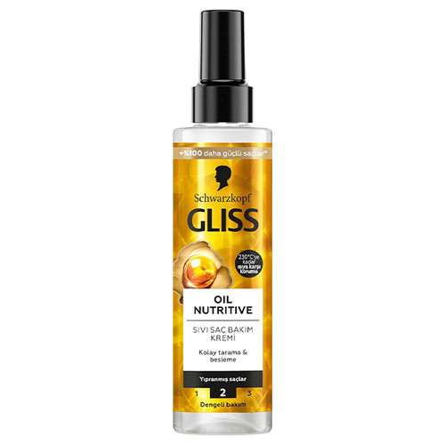 اسپری دوفاز گلیس طلایی GLISS OIL NUTRITIVE