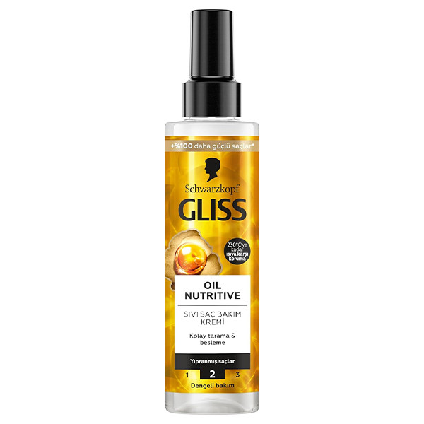 اسپری دوفاز گلیس طلایی GLISS OIL NUTRITIVE