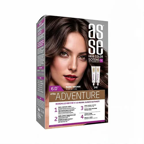 رنگ مو بدون آمونیاک آسه asse adventure حجم 50+50 شماره 6.0