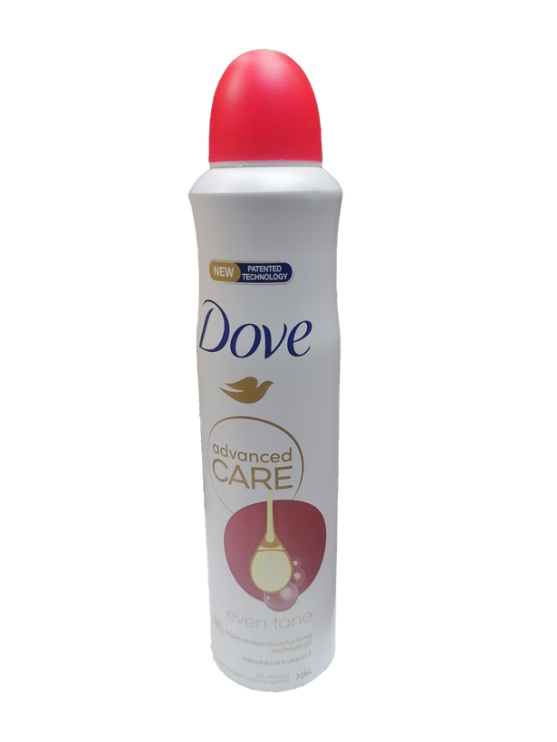 اسپری ضد تعریق داو حاوی ویتامین E و روغن کالاندولا Dove advanced care حجم ۲۵۰ میل 72h