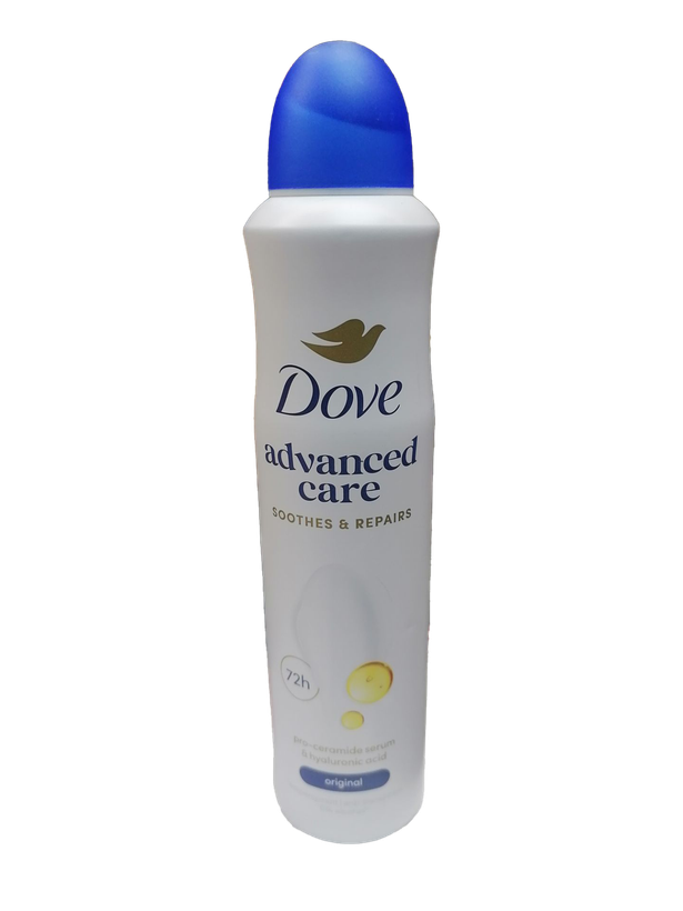 اسپری ضد تعریق داو اورجینال Dove advanced care حجم ۲۵۰ میل 72h
