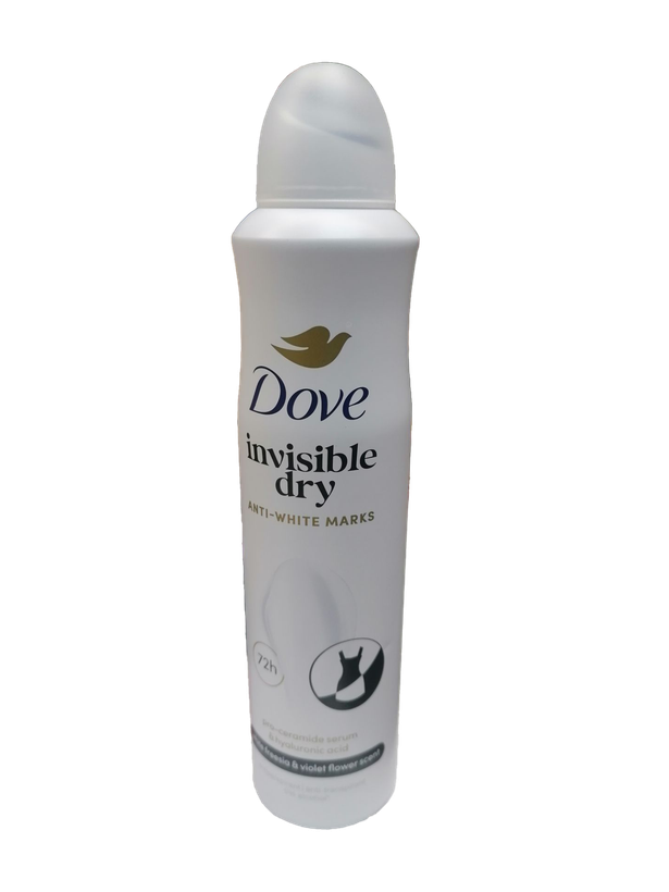 اسپری ضد تعریق داو داو نامرئی Dove Invisible dry حجم ۲۵۰ میل 72