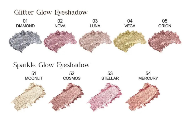 سایه چشم گلیتر گلدن رز Golden Rose Glitter Glow Eyeshadow کد 03